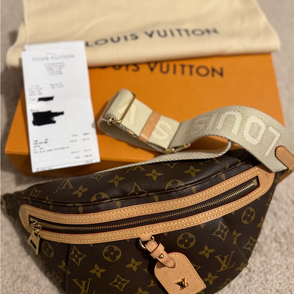 Louis Vuitton Brown and Tan Monogram High-Rise Bumbag